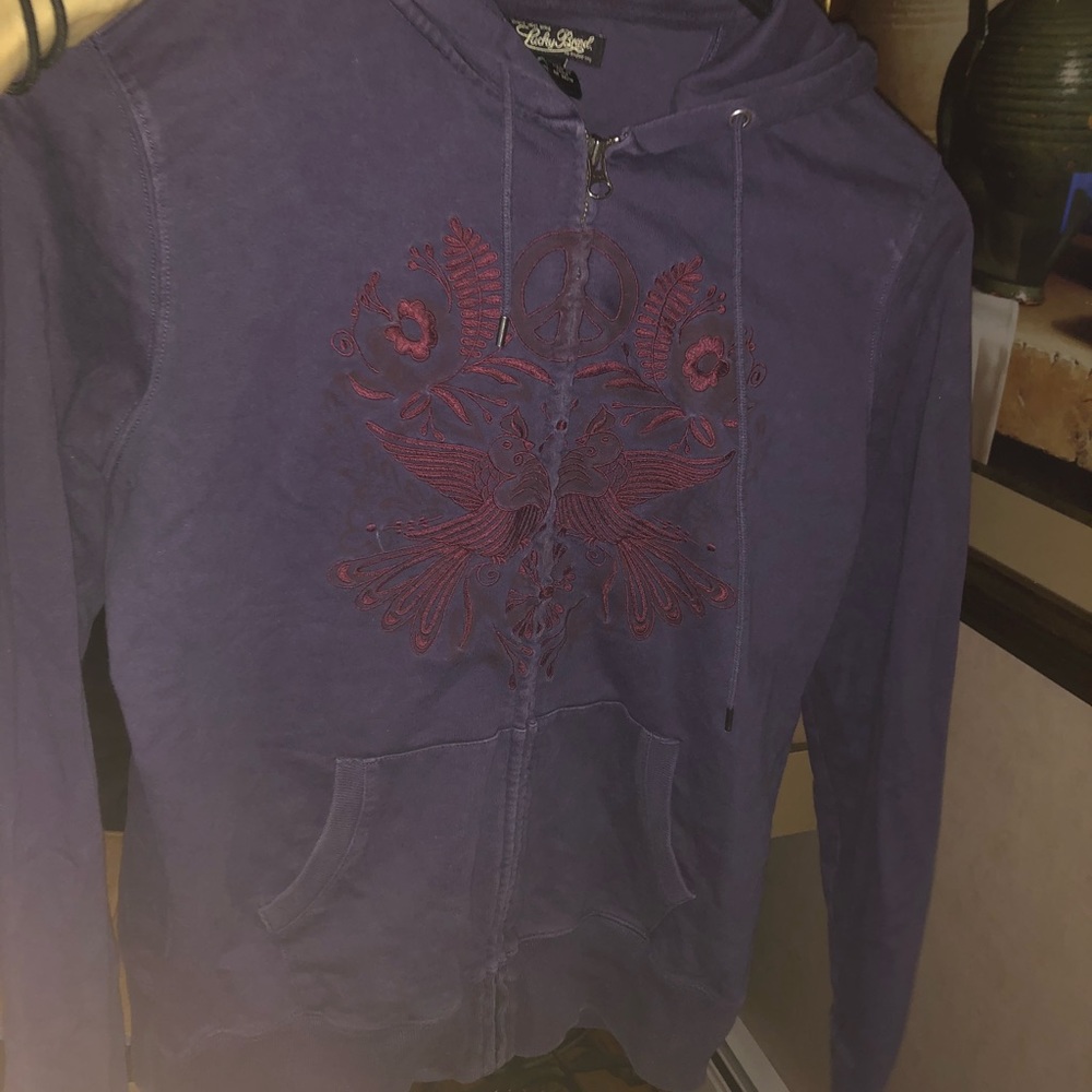 Lucky brand zip up sweatshirt